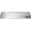 imageGE 24in Under Cabinet Range Hood convertible Duct 2 Speed Exhaust Fan Front Control and Reusable Filter Stainless SteelStainless Steel
