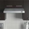imageGE 24in Under Cabinet Range Hood convertible Duct 2 Speed Exhaust Fan Front Control and Reusable Filter Stainless SteelStainless Steel