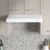 imageGE 24in Under Cabinet Range Hood convertible Duct 2 Speed Exhaust Fan Front Control and Reusable Filter Stainless SteelWhite