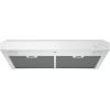 imageGE 24in Under Cabinet Range Hood convertible Duct 2 Speed Exhaust Fan Front Control and Reusable Filter Stainless SteelWhite