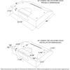 imageGE 24in Under Cabinet Range Hood convertible Duct 2 Speed Exhaust Fan Front Control and Reusable Filter Stainless SteelWhite