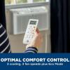 imageGE 6200 BTU Ultra Quiet Window Air Conditioner for Small Rooms and Bedrooms Control Using Remote 6K Window AC Unit Easy Install with Included Kit WhiteWhite