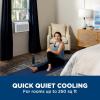 imageGE 6200 BTU Ultra Quiet Window Air Conditioner for Small Rooms and Bedrooms Control Using Remote 6K Window AC Unit Easy Install with Included Kit WhiteWhite
