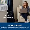 imageGE 6200 BTU Ultra Quiet Window Air Conditioner for Small Rooms and Bedrooms Control Using Remote 6K Window AC Unit Easy Install with Included Kit WhiteWhite