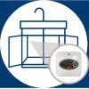 imageGE Appliances 25 Gallon Versatile Mini Tank Water Heater with Adjustable Thermostat Easily Installs Under Sink 120vGray