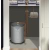imageGE Appliances 26 Gallon Versatile Electric Water Heater with Adjustable Thermostat ampamp Drain Valve Side Port Lowboy 240 Volt18 Gallon