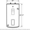imageGE Appliances 30 Gallon Electric Water Heater with BuiltIn Wifi ampamp Digital Display 240 Volt Smart Water HeaterSmart 30 Gallon