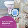 imageGE Appliances SmartHQ WiFi Water Leak Detector Personal Security Water Leak Alarm with App Alerts Wireless Leak Detection for Bathroom Laundry Room Basement Garage SPLK10N01A Battery Included3 Sensors  Gateway