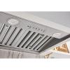 imageGE Custom Range Hood Insert  Designer 20 Inch Kitchen Exhaust Fan with 4 Speeds Dimmable LED Lights  Kitchen Essentials for Frequent Cooks  DishwasherSafe Filter  390 CFM  Stainless Steel30 Inch
