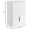 imageGE Energy Star Portable Dehumidifier 22 Pint Perfect for Bedroom Basement ampamp Garage or Rooms up to 1500 Sq Ft Ideal for High Humidity Areas Complete with Empty Bucket Alarm ampamp Clean Filter AlertWhite
