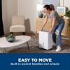 imageGE Energy Star Portable Dehumidifier for Basement Bedroom Bathroom Garage or Closet up to 3000 Sq Ft 35 Pint with Removable Bucket and Continuous Drain Connect for Auto or Manual Drainage