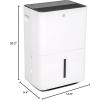 imageGE Energy Star Portable Dehumidifier for Basement Bedroom Bathroom Garage or Closet up to 3000 Sq Ft 35 Pint with Removable Bucket and Continuous Drain Connect for Auto or Manual Drainage
