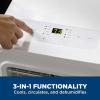 imageGE Portable 3in1 Air Conditioner with Dehumidifier and Fan 9000 BTU Cooling for 250 sq ft rooms Includes Remote Vent Hose and Easy Window Install Kit WiFi ampamp SMART Connected White8 000 BTU