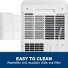 imageGE Portable 3in1 Air Conditioner with Dehumidifier and Fan 9000 BTU Cooling for 250 sq ft rooms Includes Remote Vent Hose and Easy Window Install Kit WiFi ampamp SMART Connected White8 000 BTU