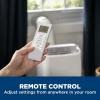 imageGE Portable 3in1 Air Conditioner with Dehumidifier and Fan 9000 BTU Cooling for 250 sq ft rooms Includes Remote Vent Hose and Easy Window Install Kit WiFi ampamp SMART Connected White11 000 BTU