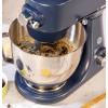 imageGE TiltHead Electric Stand Mixer  7Speed 350Watt Motor  Includes 53Quart Bowl Flat Beater Dough Hook Wire Whisk ampamp Pouring Shield  Countertop Kitchen Essentials  Sapphire BlueSapphire Blue
