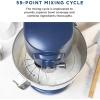 imageGE TiltHead Electric Stand Mixer  7Speed 350Watt Motor  Includes 53Quart Bowl Flat Beater Dough Hook Wire Whisk ampamp Pouring Shield  Countertop Kitchen Essentials  Sapphire BlueSapphire Blue
