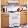 imageGE Under Cabinet Range Hood  30Inch Kitchen Exhaust Fan with 2 Speeds Cooktop Lighting ampamp Included Filter  Kitchen Essentials  Top or Rear Exhaust Capability  NonVented  170 CFM  WhiteWhite
