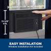 imageGE Window Air Conditioner 5000 BTU Black Efficient Cooling for Smaller Areas Like Bedrooms and Guest Rooms 5K BTU Window AC Unit with Easy Install KitBlack