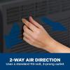 imageGE Window Air Conditioner 5000 BTU Black Efficient Cooling for Smaller Areas Like Bedrooms and Guest Rooms 5K BTU Window AC Unit with Easy Install KitBlack