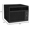imageGE Window Air Conditioner 5000 BTU Black Efficient Cooling for Smaller Areas Like Bedrooms and Guest Rooms 5K BTU Window AC Unit with Easy Install KitBlack