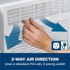 imageGE Window Air Conditioner 5000 BTU Black Efficient Cooling for Smaller Areas Like Bedrooms and Guest Rooms 5K BTU Window AC Unit with Easy Install KitWhite