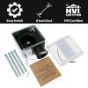 imageHaier Bathroom Exhaust Fan with 4000K LED Lights 140 CFM 10W Bathroom Vent Fan with 3 Speed Exhaust Control 04 Sones Quiet Bathroom Fan for Home HVI Listed White140 CFM