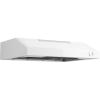imageGE 24in Under Cabinet Range Hood convertible Duct 2 Speed Exhaust Fan Front Control and Reusable Filter Stainless SteelWhite