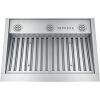 imageGE Custom Range Hood Insert  Designer 20 Inch Kitchen Exhaust Fan with 4 Speeds Dimmable LED Lights  Kitchen Essentials for Frequent Cooks  DishwasherSafe Filter  390 CFM  Stainless Steel30 Inch