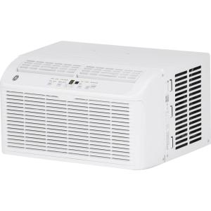 imageGE 6200 BTU Ultra Quiet Window Air Conditioner for Small Rooms and Bedrooms Control Using Remote 6K Window AC Unit Easy Install with Included Kit WhiteWhite