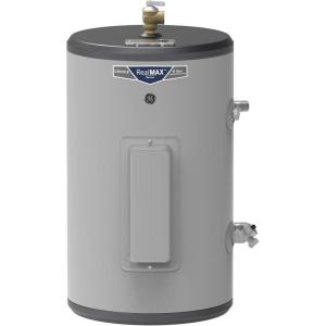 imageGE Appliances 10 Gallon Versatile Plug and Play Electric Water Heater with Adjustable Thermostat Easily Installs Where You Want It 120 Volt10 Gallon