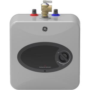 imageGE Appliances 25 Gallon Versatile Mini Tank Water Heater with Adjustable Thermostat Easily Installs Under Sink 120vGray