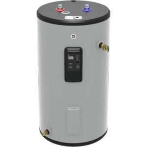 imageGE Appliances 30 Gallon Electric Water Heater with BuiltIn Wifi ampamp Digital Display 240 Volt Smart Water HeaterSmart 30 Gallon Short