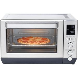 imageGE Convection Toaster Oven  Quartz Heating Technology  Large Capacity Toaster Oven Complete With 7 Cook Modes ampamp Oven Accessories  Countertop Kitchen Essentials  1500 Watts  Stainless SteelCalrod Heating
