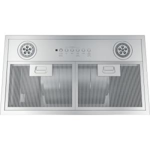 imageGE Custom Range Hood Insert  Designer 20 Inch Kitchen Exhaust Fan with 4 Speeds Dimmable LED Lights  Kitchen Essentials for Frequent Cooks  DishwasherSafe Filter  390 CFM  Stainless Steel20 Inch