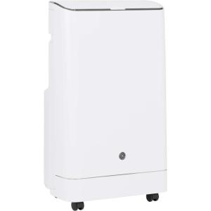 imageGE Portable 3in1 Air Conditioner with Dehumidifier and Fan 9000 BTU Cooling for 250 sq ft rooms Includes Remote Vent Hose and Easy Window Install Kit WiFi ampamp SMART Connected White14 000 BTU With WiFI