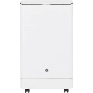 imageGE Portable 3in1 Air Conditioner with Dehumidifier and Fan 9000 BTU Cooling for 250 sq ft rooms Includes Remote Vent Hose and Easy Window Install Kit WiFi ampamp SMART Connected White14 000 BTU