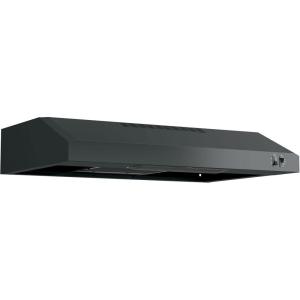 imageGE Under Cabinet Range Hood  30 Inch Kitchen Exhaust Fan with 2 Speeds Cooktop Lighting ampamp Included Filter  Kitchen Essentials for Frequent Cooks  Top or Rear Exhaust Capability  200 CFM  SteelBlack