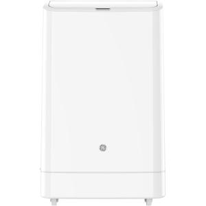 imageGE10000 BTU Class Smart HeatCool Portable Air Conditioner for Medium Rooms up to 450 sq ft 4In1 Functionality Remote Control Perfect for Bedroom or Living Room Easy Install Kit WhiteWhite