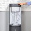imageGE BottomLoading TriTemperature Water Dispenser  5 Gallon Water Cooler for Home or Office  3 Temperature Settings  Taller 13quot Dispenser Height  No Lift Bottom Loading  LED Light  Charcoal