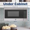 imageGE GCHK07N1WSS Microwave Oven 700watt 6 Auto Cooking Settings Kitchen Essentials for The Countertop Dorm Room or Apartment ChildLock Technology 07 Cu Ft Stainless SteelBlack