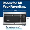 imageGE GCST11X1WSS Microwave Oven 950watt 6 Auto Cooking Settings Kitchen Essentials for The Countertop Dorm Room or Apartment ChildLock Technology 11 Cu Ft Stainless SteelChildLock Technology 11 Cu Ft