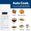 imageGE GCST14S1WWW Microwave Oven1100watt 7 Auto Cooking Settings Kitchen Essentials for The Countertop Dorm Room or Apartment ChildLock Technology 14 Cu Ft WhiteWhite