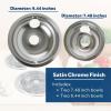 imageGE GE68C OEM 6quot and 8quot Drip Pan Kit Chrome Appliances Electric Range or Stoves Kitchen
