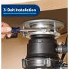 imageGE GFC365W Disposer BlackGFC565W 12 HP Corded Universal 3 Bolt
