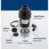 imageGE GFC765W Disposer BlackGFC1065W 1 HP Corded Universal 3 Bolt