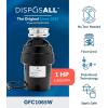 imageGE GFC765W Disposer BlackGFC1065W 1 HP Corded Universal 3 Bolt