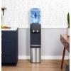 imageGE TopLoading Hot and Cold Water Dispenser  5 Gallon Water Cooler for Home or Office  2 Temperature Settings  Taller 13quot Dispenser Height  Freestanding with LED Night Light CharcoalCharcoal