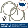 imageGeneral Electric PM14X10005 Stainless Steel Washing Machine Hoses 4Foot 2pack