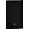 imageGE Mini Fridge With Freezer  44 Cubic Ft  SingleDoor Design With Glass Shelves InDoor Can Rack ampamp Small Freezer  Small Refrigerator Perfect for the Garage Dorm Room or Bedroom  Clean SteelBlack